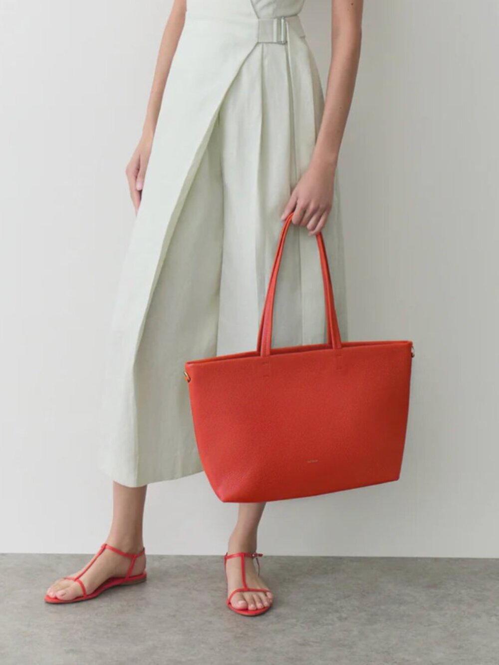NWT Cuyana Small Easy Zipper Tote in Chili